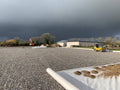 Roll of non-woven geotextile membrane for arena surface layers