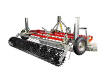 Platz-Max Roll-SM towable arena leveller with fine coil tines
